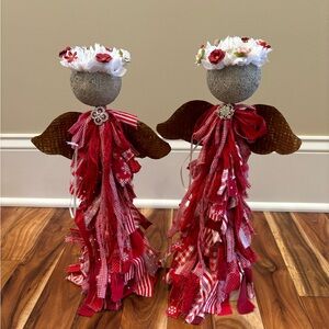 Angels (for set of 2)hand made great for Christmas but even for Valentines Too!
